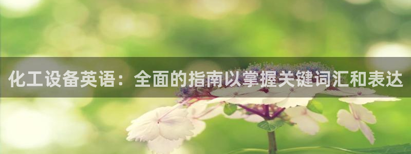 新宝gg注册账号：化工设备英语：全面的指南以掌握关